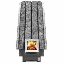 Дровяная банная печь GrillD Cometa Vega 240 Short Stone Pro (Серпентинит)