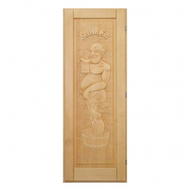 DoorWood Дед 700х1900 мм, кавказская липа, деревянная