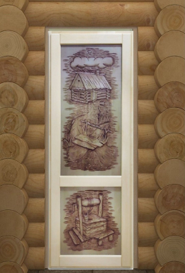 Дверь DoorWood Классика-1 с фотопечатью 750х1850 мм, деревянная