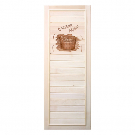 DoorWood С легким паром 750х1850 мм, липа, деревянная