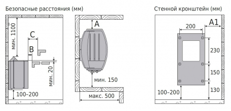 Электрическая печь Harvia Vega BC60, встроенный пульт в комплекте