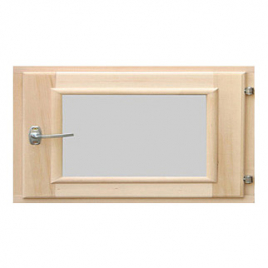 Окно для бани Липа, стеклопакет 50x60 см