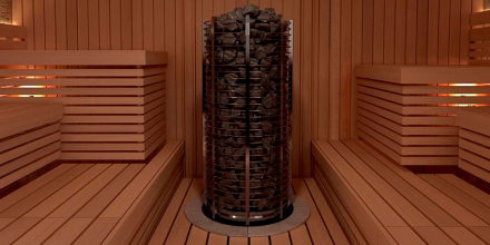 Печь для сауны Sawo Tower TH9-150NS-P круглая, 15 кВт, без пульта