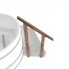 Перило для подиума Bentwood, лиственница натуральная