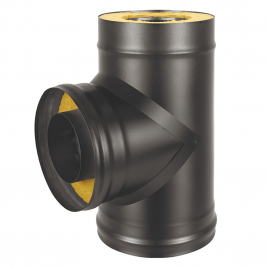 Сэндвич-тройник Везувий BLACK (AISI 430/0,8мм) д.150х250